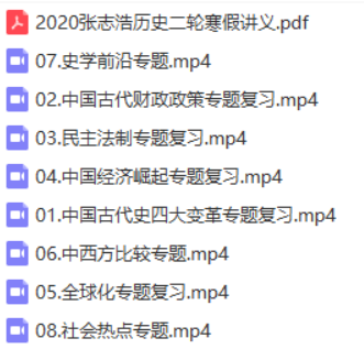 2020王雪政治、张志浩历史、包易正地理课程分享